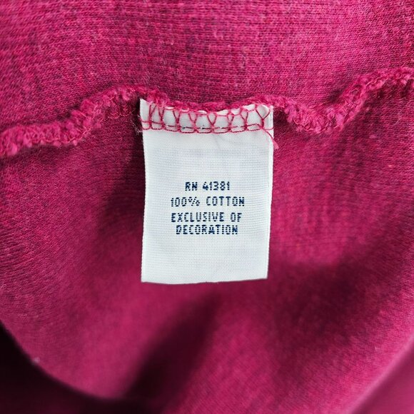 Polo Ralph Lauren Quarter Zip Pullover Sweater M Red Long Sleeve Mock Neck 90s - Picture 8 of 11